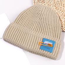Load image into Gallery viewer, Warm Winter Knit Beanie Hats Patch Couple Melon Skin Autumn And Winter  Solid Color Ladies Unisex

