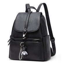 Load image into Gallery viewer, Women's Bag Accessories Golden Doll Lychee Pattern Korean Style Genuine Leather Backpack
