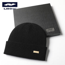 Load image into Gallery viewer, Warm Winter Knit Beanie Hats Solid Color Cashmere Wool Hat Men's Thickened Unisex
