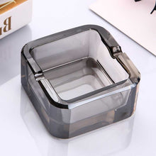 Lade das Bild in den Galerie-Viewer, Ashtray Straight Hair Crystal Glass  Large Small  Square Purple Creative Personality Ashtray
