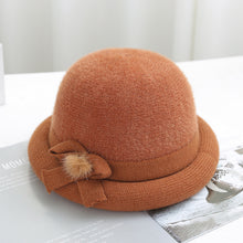 Load image into Gallery viewer, Warm Winter Knit Beanie Hats Autumn and Winter plus Fluff Hat Middle-Aged and Elderly Women Unisex
