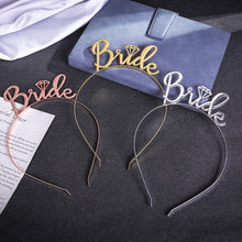 Load image into Gallery viewer, 2PCs Alloy Bridal Headdress Bride to Be Crown Hair Clasp
