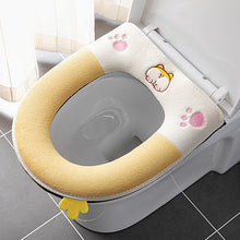 Load image into Gallery viewer, 3pcs Toilet Seat Cover Pads Waterproof Winter Home     Soft Washer Cute High-Profile Figure
