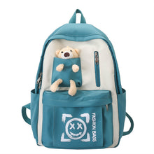 Load image into Gallery viewer, Backpack Casual Simple Women  Fresh Cute Fashion Junior High School shoulder bag
