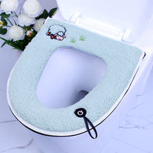 Load image into Gallery viewer, 3pcs Toilet Seat Cover Pads Cushion  Cushion Comfortable Zipper Thickening Closestool Cushion Velcro Fastener
