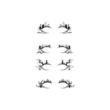 Load image into Gallery viewer, 2x Halloween Xmas Christmas Gifts Decoration Eelhoe Eyeliner Stickers Horror Fashion Party Makeup Tools
