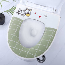 Load image into Gallery viewer, 3pcs soft Toilet Seat Cover Pads Summer Linen Four Seasons     Zipper
