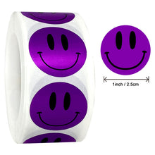 Load image into Gallery viewer, 2x500pcs Xmas Christmas  Stickers Roll Label Korean-Style Holiday Balloon Wedding Party Smiley Face 25mm
