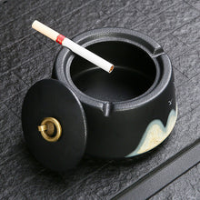 Lade das Bild in den Galerie-Viewer, Ashtray Japanese-  Yuanshan Ceramic Home Living Room Office Hotel Minimalist Chinese   Retro Creative
