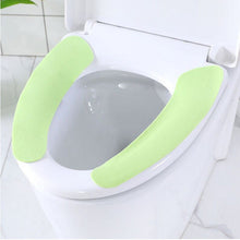 Load image into Gallery viewer, 3pcs Toilet Mat Thickened Fleece-Lined Winter Happy Day  Waterproof Closestool Cushion Washable
