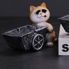Load image into Gallery viewer, Ashtray Cute Simple  Office Trendy Cool Animal Cart Ashtray
