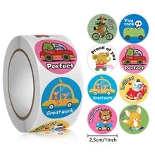 Load image into Gallery viewer, 2x500pcs Christmas Xmas Child-Free Elk Elephant Wow Great Children&#39;s Toy Student Reward Stationery Stickers tape
