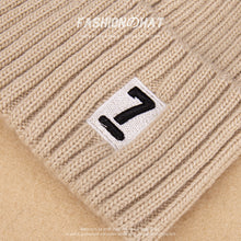 Load image into Gallery viewer, Warm Winter Knit Beanie Hats Autumn and Winter  Korean Style Embroidered Hat Unisex
