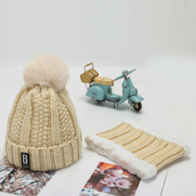 Load image into Gallery viewer, Warm Winter Knit Beanie Hats  Men's and Women's Fur Ball Cold-Resistant Ear Protection Casual Unisex
