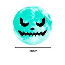 Lade das Bild in den Galerie-Viewer, 30cm Halloween Fluorescence Sticker Crow Death Ghost Hand Pumpkin Moon Show Window Decoration
