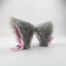 Lade das Bild in den Galerie-Viewer, 2x Halloween Xmas Christmas Gifts Decoration Anime Party Cat Ears Barrettes Lolita Adult Lady like Woman Fox Bow
