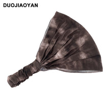 Load image into Gallery viewer, 3PCs Milk Silk Stretch Extra Wide Version Elastic Tie-Dye Headband Women Sports Yoga Headband
