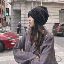 Load image into Gallery viewer, Warm Winter Knit Beanie Hats  Japanese Style Face-Looking Little Girl All-Match Earflaps Unisex
