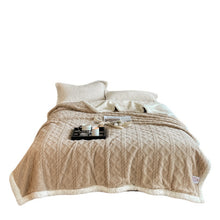 Load image into Gallery viewer, Autumn and Winter Thickening Taffeta Blanket Thermal Blanket Berber Fleece Blanket Flannel Casual Blanket
