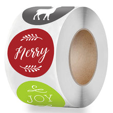Load image into Gallery viewer, 2x500pcs Xmas Christmas 6 Hohoho Joy Merry Christmas Stickers Gift Envelope Labels
