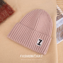 Load image into Gallery viewer, Warm Winter Knit Beanie Hats Autumn and Winter  Korean Style Embroidered Hat Unisex

