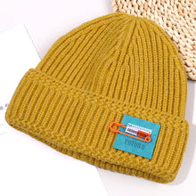 Load image into Gallery viewer, Warm Winter Knit Beanie Hats Patch Couple Melon Skin Autumn And Winter  Solid Color Ladies Unisex
