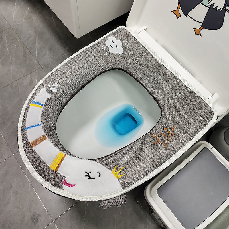 3pcs Toilet Seat Cover Pads Summer Thin Household Four Seasons   Erasable