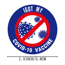 Load image into Gallery viewer, 2x500pcs Xmas Christmas  Stickers Roll Label I Got My Covid-19 Vacuum New Crown Vaccination
