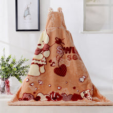 Lade das Bild in den Galerie-Viewer, Baby Blanket Cartoon Hug Blanket Double Layer Raschel Embossed Cloud Blanket Thickened Cloak
