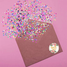 Load image into Gallery viewer, 2x500pcs Xmas Christmas  Stickers Roll Label 4 Patterns Colorful Font Thank You Envelope Self-Adhesive   Paper Adhesive Tape
