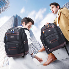 Lade das Bild in den Galerie-Viewer, Backpack Multi-Pocket Schoolbag  Large Capacity Men's  Multifunctional Oxford Cloth Travel
