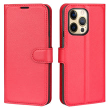 Load image into Gallery viewer, 9-Color Leather Flip Phone Case for iPhone 13
