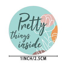 Load image into Gallery viewer, 2x500pcs Xmas Christmas  Stickers Roll Label Blue Pretty Things inside  Gift Self-Adhesive s
