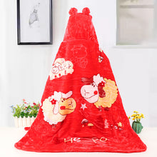 Lade das Bild in den Galerie-Viewer, Baby Blanket Cartoon Hug Blanket Double Layer Raschel Embossed Cloud Blanket Thickened Cloak
