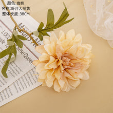 Load image into Gallery viewer, 3PCs Leaf Moon Dahlia Artificial Fake Flower Plants Home Decoration Wedding Bouquet
