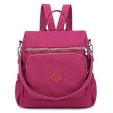 Lade das Bild in den Galerie-Viewer, Ladies Backpack Portable Women's Bag Anti-Theft Nylon Bag Waterproof Nylon Bag
