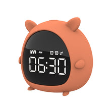 Load image into Gallery viewer, Smart Multi-Function Alarm Clock LED Display Cartoon Silicone Cute Pet Elf Night Light for Kids
