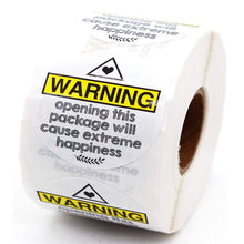 Lade das Bild in den Galerie-Viewer, 2x500pcs Christmas Xmas 3. 8cm round Attention Surprise Thanks Warning Sticker Label tape
