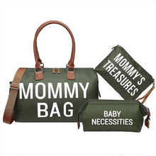 Lade das Bild in den Galerie-Viewer, Diaper Bags Mommy Bag 3-Piece Set Travel Portable Maternity Package Thermal Insulation Large Capacity
