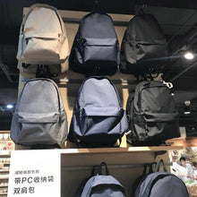 Lade das Bild in den Galerie-Viewer, Backpack Backpack Student School Simple Computer  Solid Color travel Notebook shoulder bag
