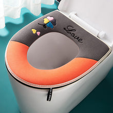 Load image into Gallery viewer, 3pcs Toilet Seat Cover Pads Home       Waterproof Zipper
