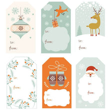 Lade das Bild in den Galerie-Viewer, 250PCs Shaped 6 Pattern Gloves Elk Merry Christmas Christmas Sticker Gift Label tape
