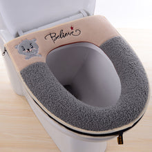 Load image into Gallery viewer, 3pcs Toilet Seat Cushion Household Extra Thick B Hle Plush Four Seasons
