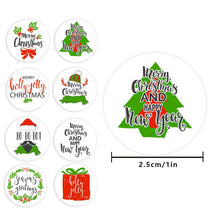 Load image into Gallery viewer, 2x500pcs Christmas Xmas New Design Christmas Tree Merry Christmas Christmas Gift Sticker Label tape
