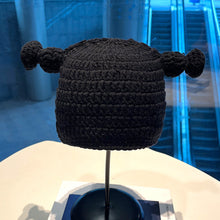 Lade das Bild in den Galerie-Viewer, Warm Winter Knit Beanie Hats 2022  Green Funny Wool Mask Head Cover Unisex

