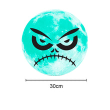 Lade das Bild in den Galerie-Viewer, 30cm Halloween Fluorescence Sticker Crow Death Ghost Hand Pumpkin Moon Show Window Decoration
