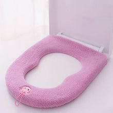 Load image into Gallery viewer, 3pcs Toilet Seat Thickened  Square Pear-Shaped Cushion Toilet Seat Cover
