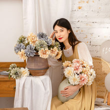 Load image into Gallery viewer, 3PCs Leaf Moon Dahlia Artificial Fake Flower Plants Home Decoration Wedding Bouquet
