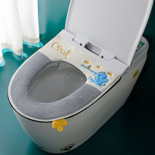Load image into Gallery viewer, 3pcs Toilet Seat Cover Pads Household Waterproof     Universal Zipper  Washer Heater Band
