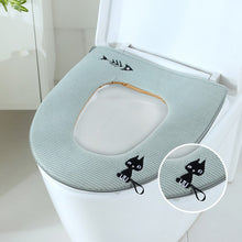 Load image into Gallery viewer, 3pcs Toilet Seat Cover Pads Portable   Household Thicker Warm       Zipper Cartoon
